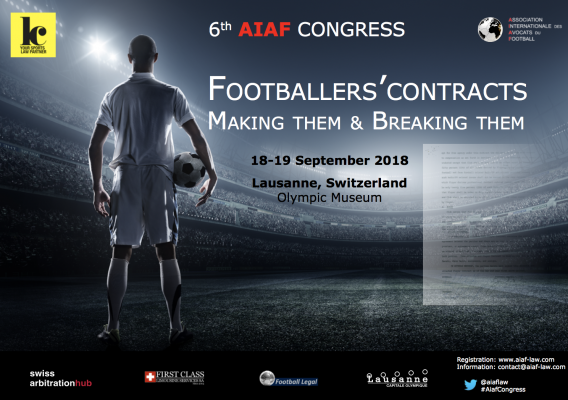 2018 AIAF Congress - Footballer's contracts - Making them and Breaking them