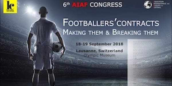 2018 AIAF Congress - Footballer's contracts - Making them and Breaking them