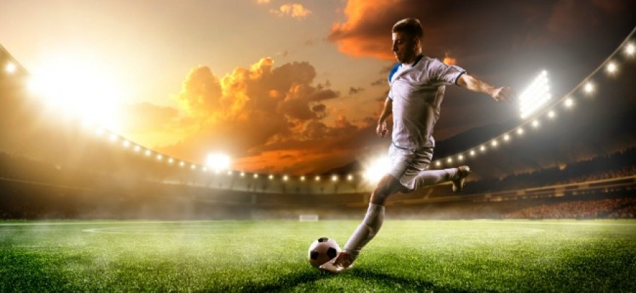 Football_Player_in_Action_Sunset_Stadium Football_Player_in_Action_Sunset_Stadium