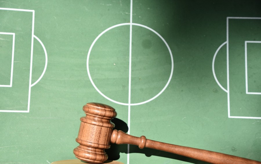 Gavel and Football Pitch Gavel and Football Pitch