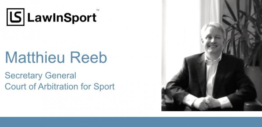Matthieu Reeb at the Court of Arbitration for Sport Matthieu Reeb at the Court of Arbitration for Sport