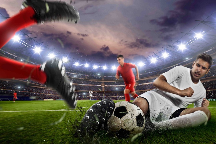 Dangerous slide tackle Dangerous slide tackle