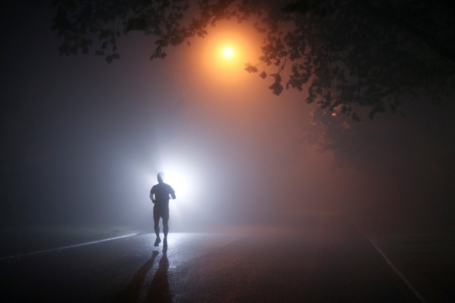 title image - running at night title image - running at night