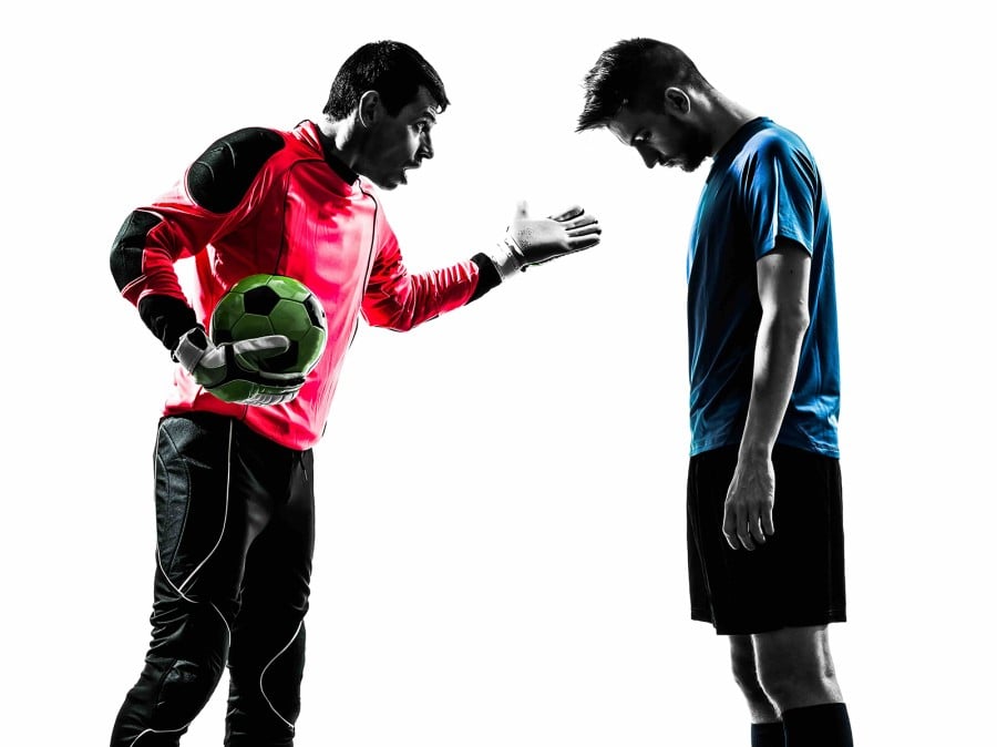 Upset Footballer Upset Footballer