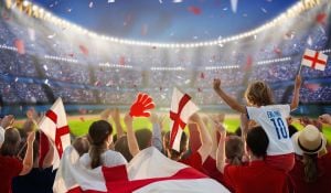 English football crowd