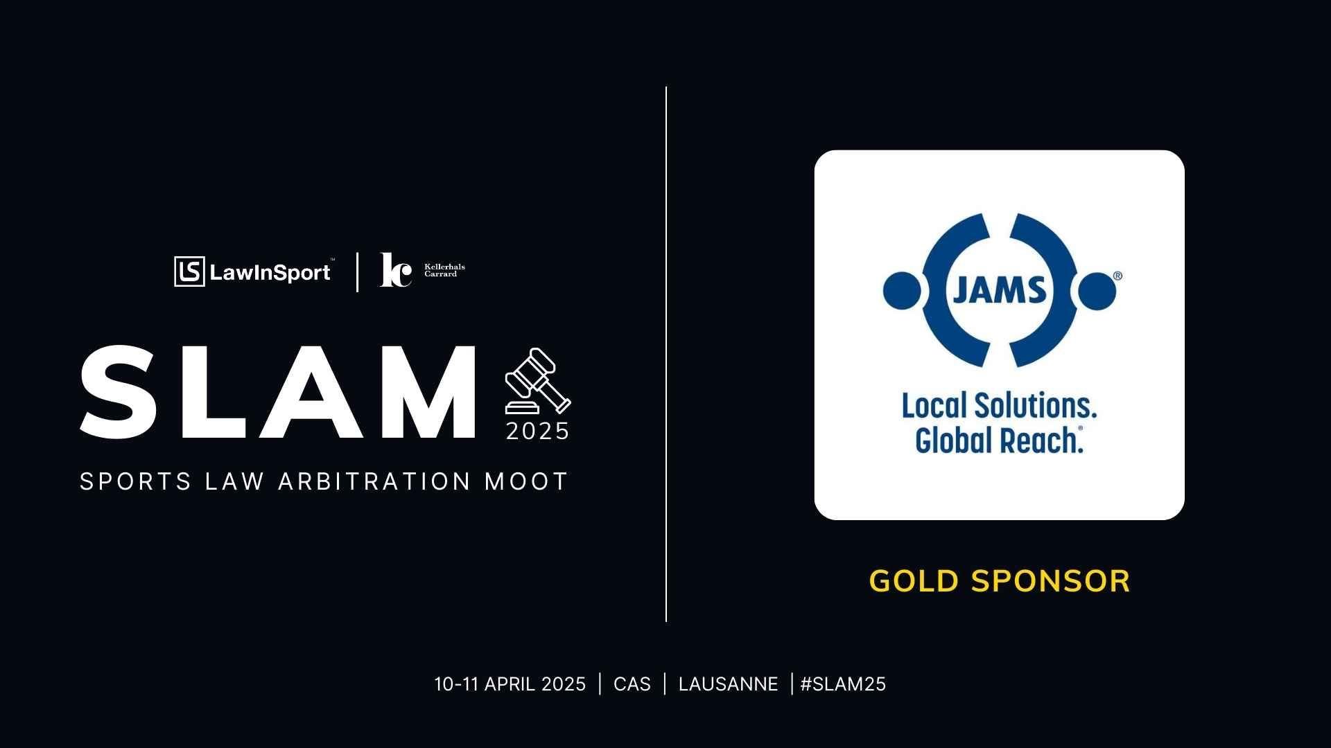 JAMS SLAM 2025 Gold Sponsorship