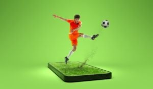 Phone with Footballer