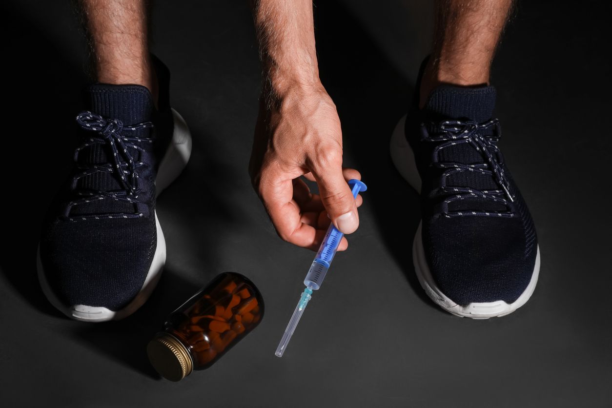 Man with syringe