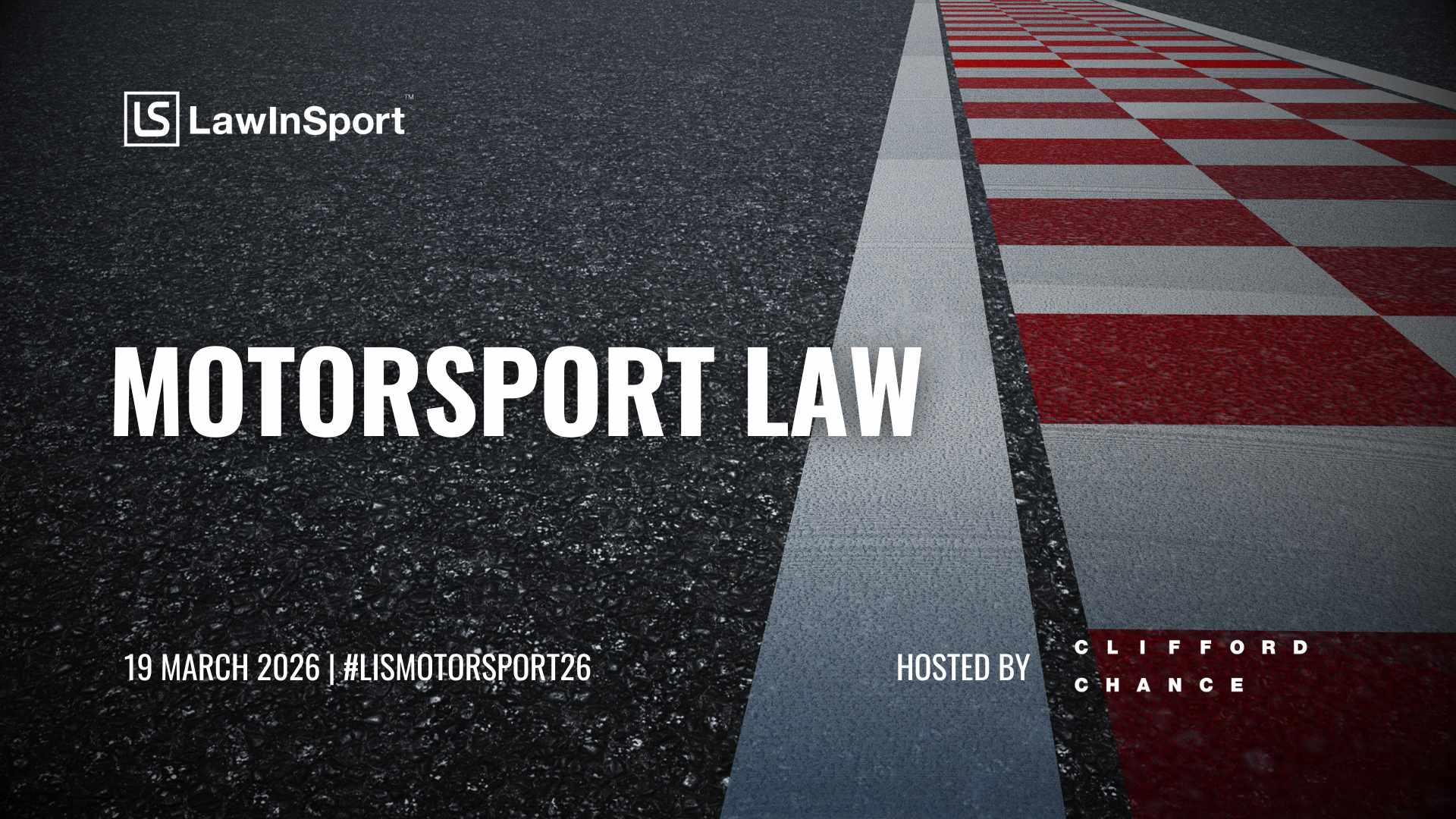 Motorsport Law Conference 2026 Title Imagery