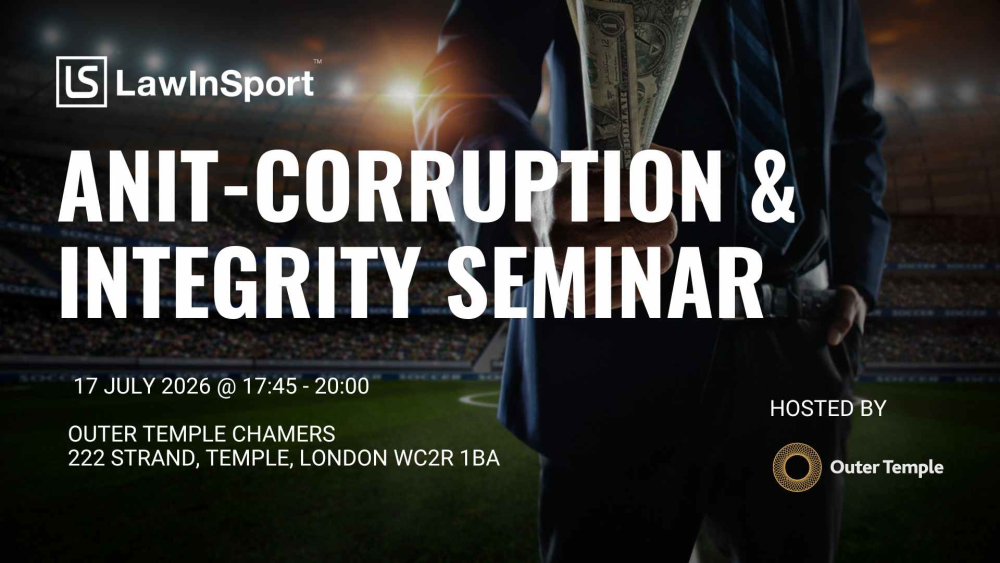 Anti-Corruption in Sport Seminar title Image