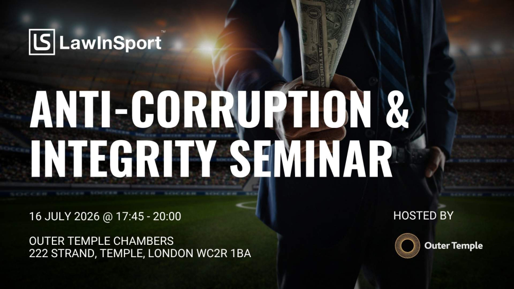 Anti-Corruption in Sport Seminar title Image