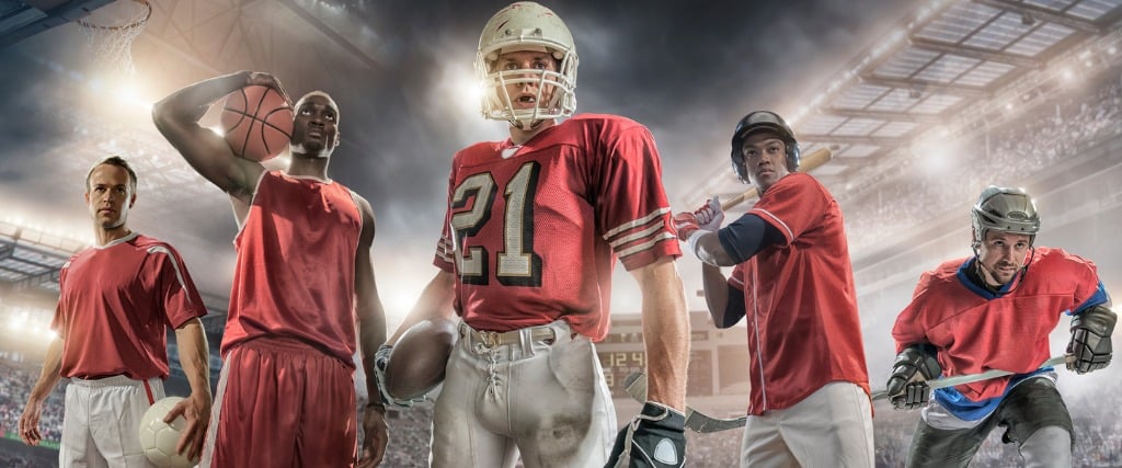 Baseball, Soccer, American Football, Ice hockey And Basketball Sportspersons