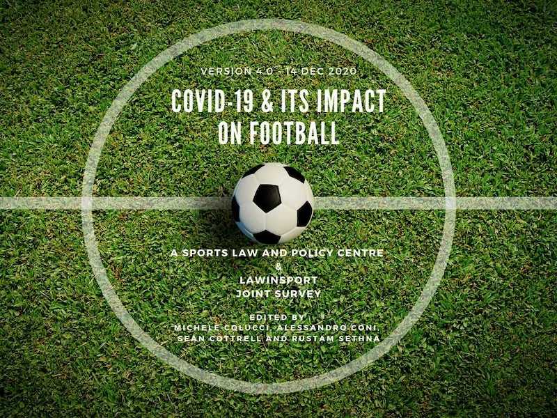 Title image: COVID-19 and its impact on football -  A Sports Law and Policy Centre and LawInSport Joint Survey