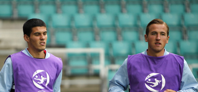 Conor Coady and Harry Kane