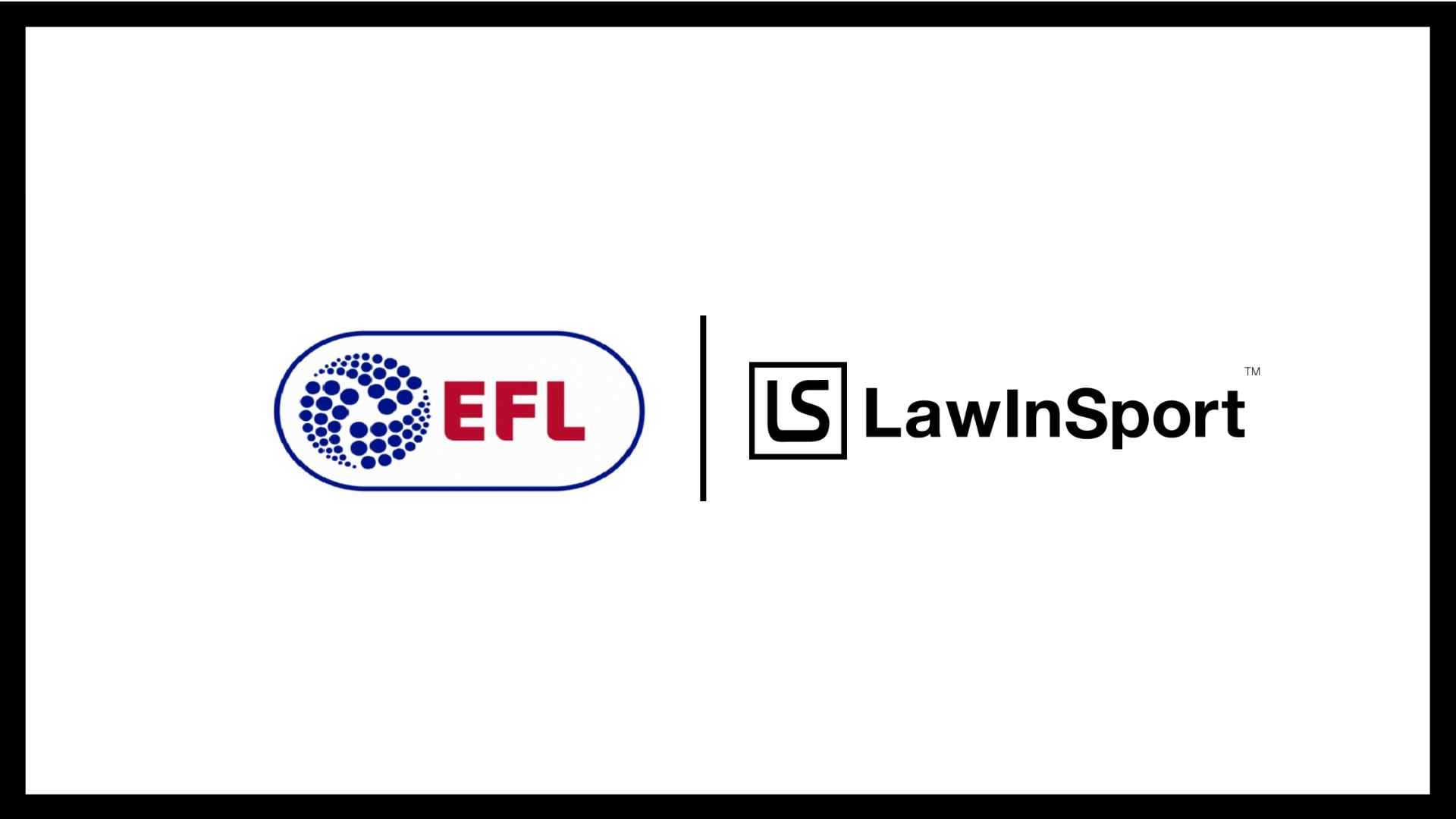 EFL become corporate members of LawInSport (logos)