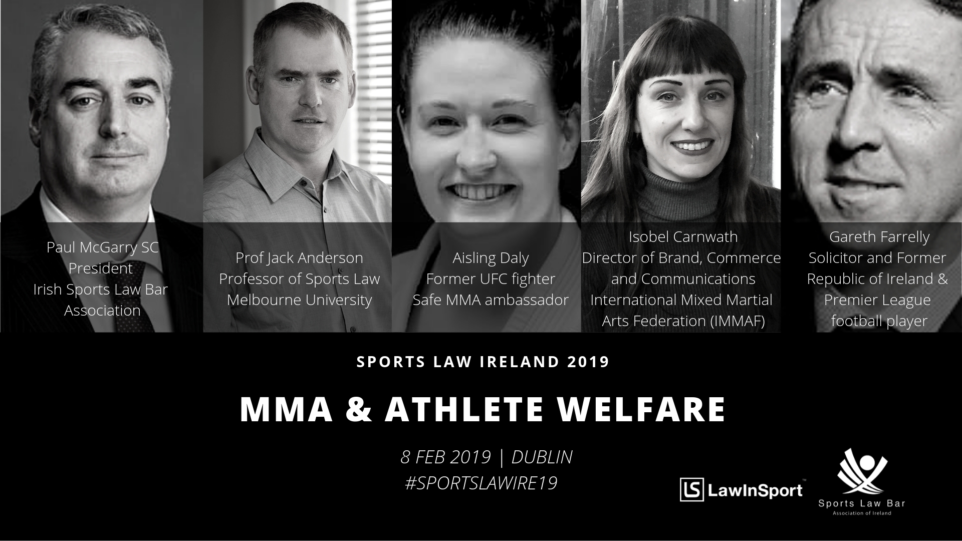 Athlete Welfare Panel Speakers at Sports Law Ireland 19