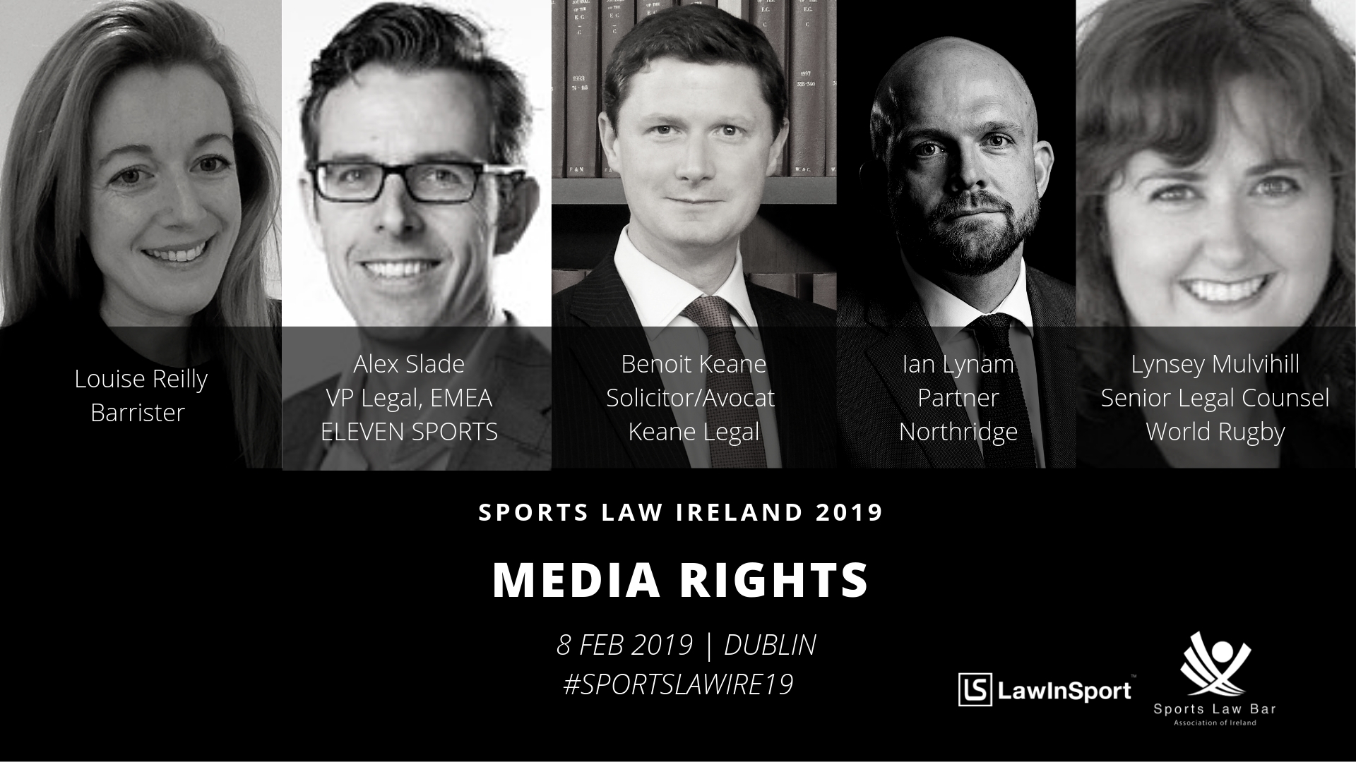 Sports Media Rights Panel Speakers at Sports Law Ireland 19