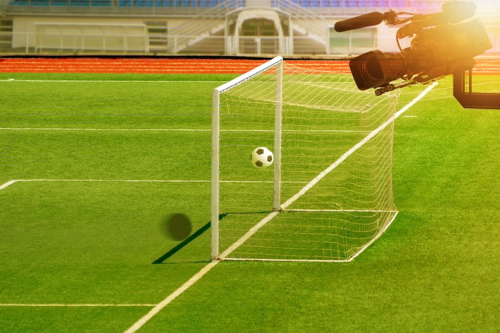 Football Pitch and TV Camera