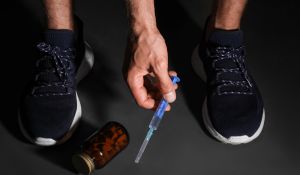 Man with syringe