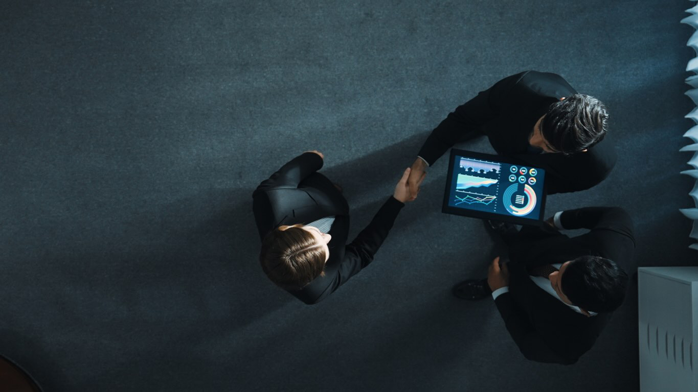 Businessmen handshake