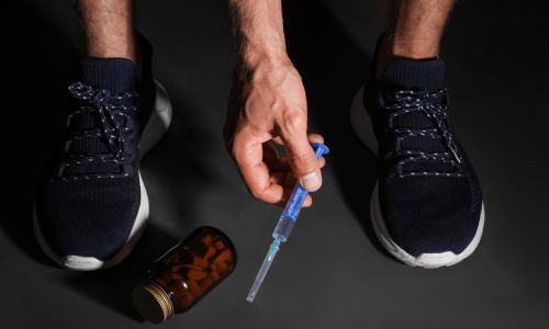 Man with syringe