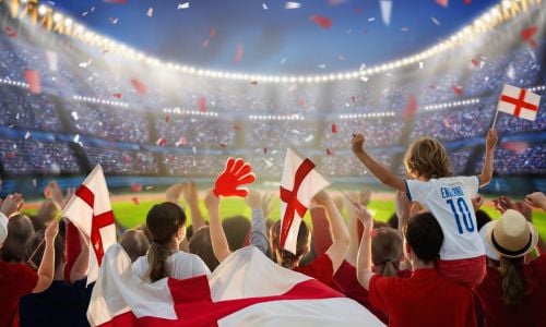 English football crowd