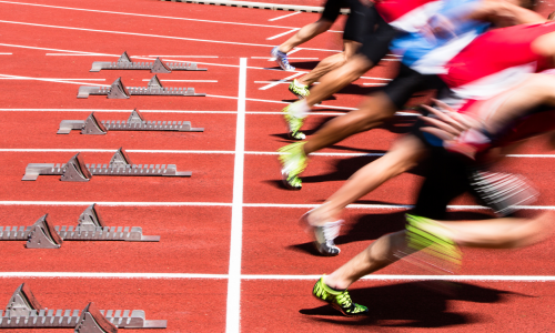 Sprinters Start Line
